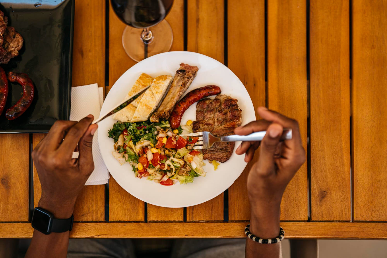 Enjoying a meal in Nairobi safari experience -Wenasi travels